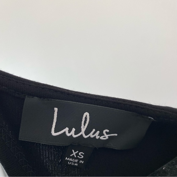 Lulus NWT Vision of Love Black Long Sleeve Bodycon Dress Size XS - Picture 5 of 7